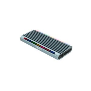 Caja externa SSd M.2 Ngff / NVMe Type-C Usb 3.1 Gen2 / Tooq / RGB / Shinobi / Gris / Tqe-2221G