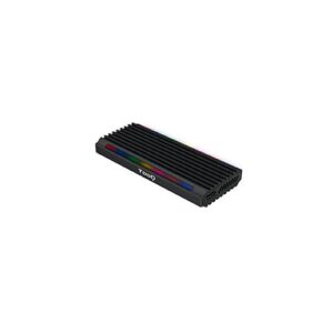 Caja externa SSd M.2 Ngff / NVMe Type-C USB 3.1 Gen2 / Tooq / RGB / Shinobi / Negro / Tqe-2222b
