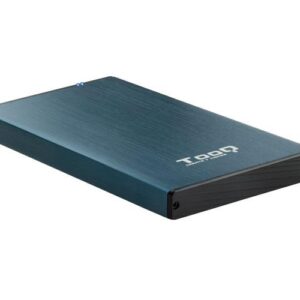 Caja externa aluminio 2.5 USB 3.1 Sata Tooq Azul Pacífico 9.5mm TQE-2527PB