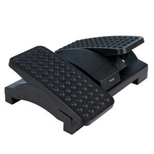 Reposapies Tooq / Ajustable en altura e inclinación / Negro / TQFR0605-B