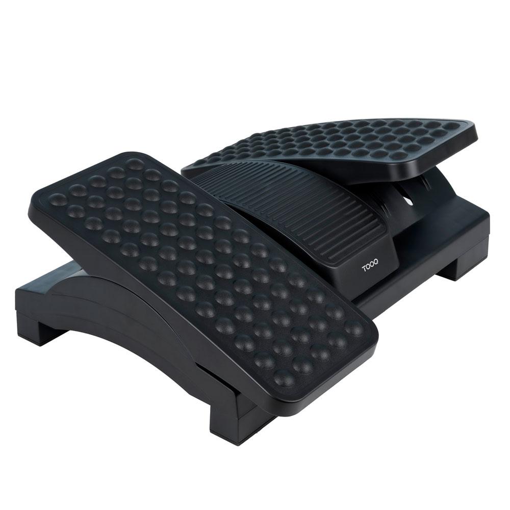 Reposapies Tooq / Ajustable en altura e inclinación / Negro / TQFR0605-B