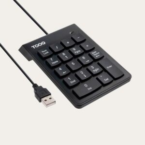Teclado Numerico USB TOOQ / 19 Teclas / Negro / TQK-2001-B