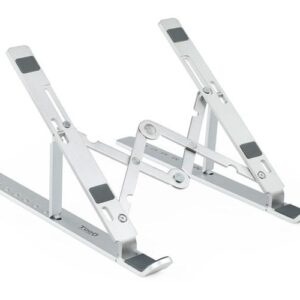 Soporte aluminio plegable para portatil Hasta 15" Tooq TQLRS0033-AL / 7 niveles de altura / Tablets / Movil