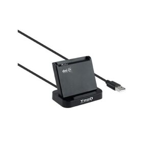 Lector Dni externo Tooq USB 2.0 Vertical / Dni 4.0 / Negro / TQR-220B