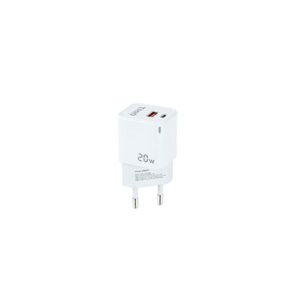Cargador de red Usb + Type-C / 20W / Blanco / TQWC-QCPD20WT / Tooq