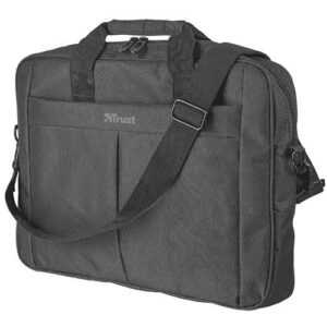 Maletin portatil Trust Primo Negro / Hasta 16 pulg. / Correa al hombro ajustable / Compartimento principal acolchado  21551