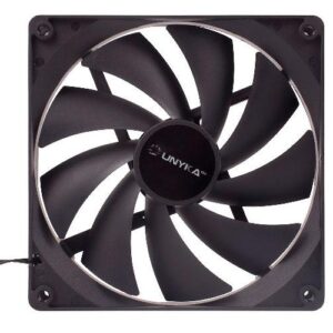 Ventilador interno Unykach140mm (14x14cm) / 9 Aspas / 3 Pines / Negro 51790