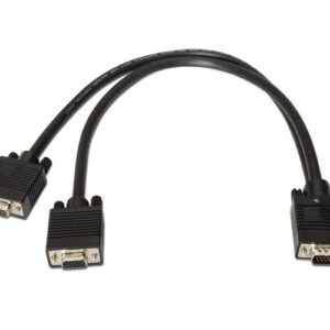 Cable duplicador VGA 1x Macho - 2x Hembra / 0.45 metros /  Nanocable 10.15.2000