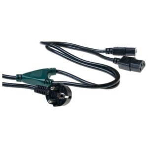 Cable alimentacion 2x cpu a red schuko 1.2m / Bulk ( Sin bolsa)