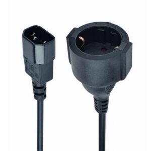 Cable adaptador de alimentacion (C14 macho a Schuko hembra ) / 16a / 15cm / PC-SFC14M-01