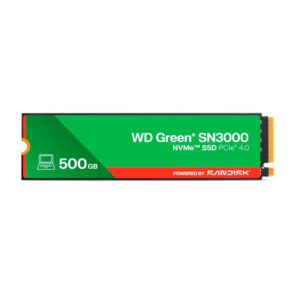 Disco duro SSD M.2 Pcie 4.0 Nvme WD Green SN3000 / 500Gb / M.2 2280 / 5.000-4.100 MB/s / WDS500G4G0E