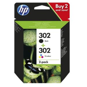 Tinta Original Hp Pack n302 Negro + Color x4d37ae / Caducadas