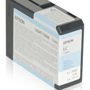 Tinta original epson t580500 cian claro c13t580500 80ml