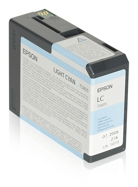 Tinta original epson t580500 cian claro c13t580500 80ml