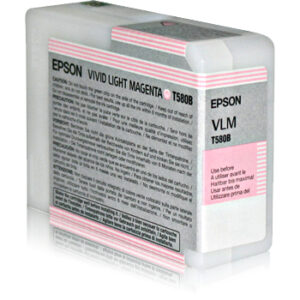 Tinta original epson t580b magenta claro c13t580b00 80ml