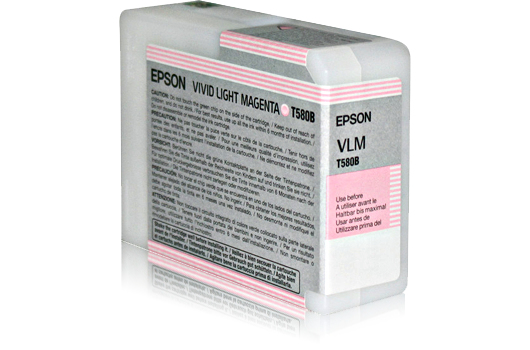 Tinta original epson t580b magenta claro c13t580b00 80ml