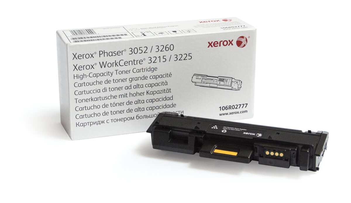 Tóner original xerox 106r02777 negro 3.000 páginas