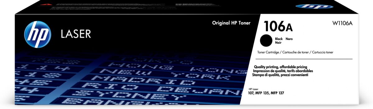Tóner original hp w1106a 106a negro 1.000 páginas