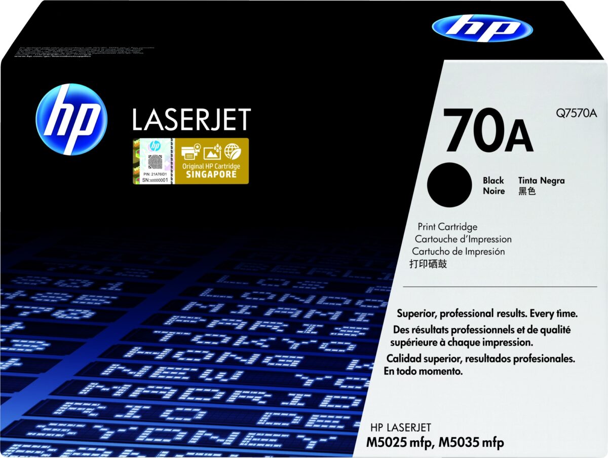 Tóner original hp q7570a 70a negro 15.000 páginas