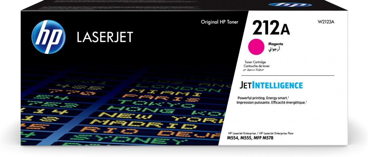 Tóner original hp w2123a 212a magenta 4.500 páginas