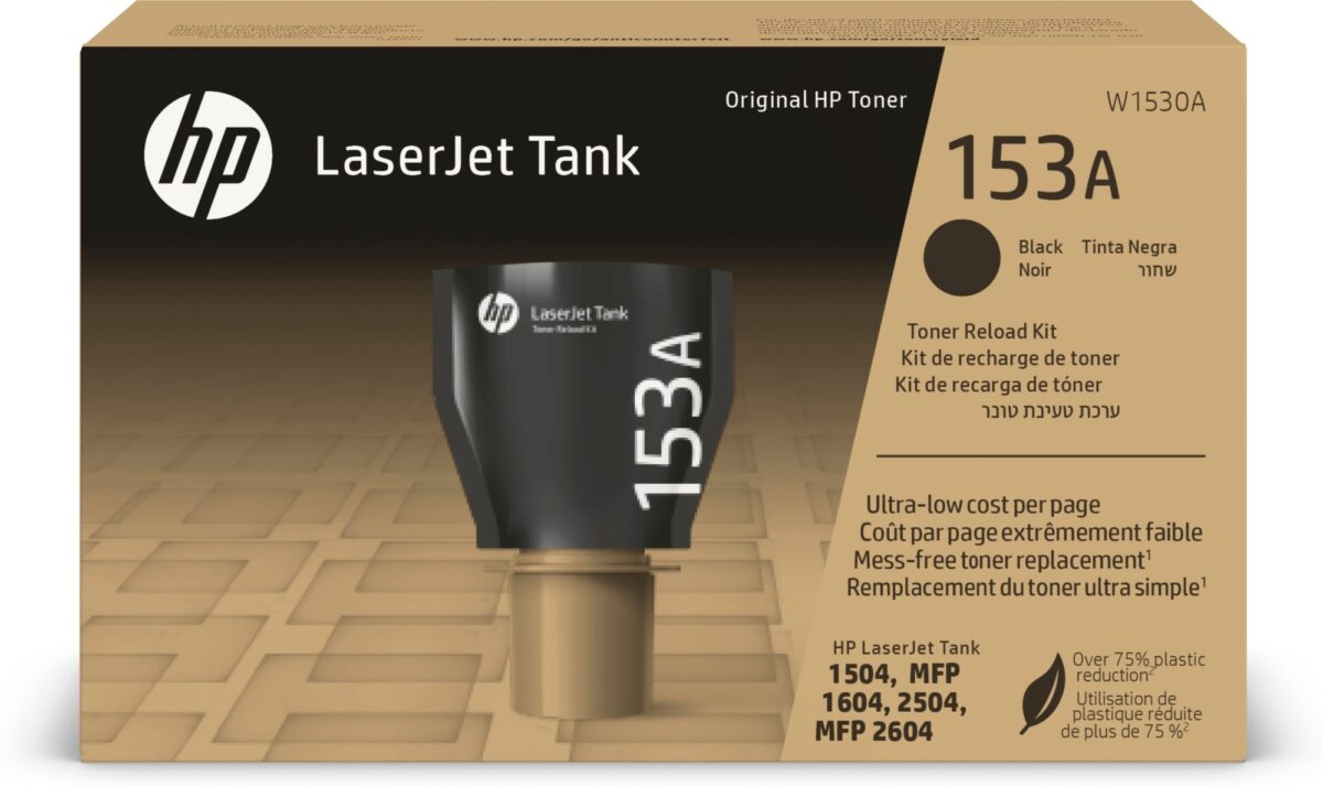 Kit de recarga original hp w1530a 153a negro 2.500 páginas
