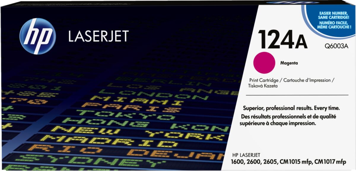 Tóner original hp q6003a 124a magenta 2.000 páginas