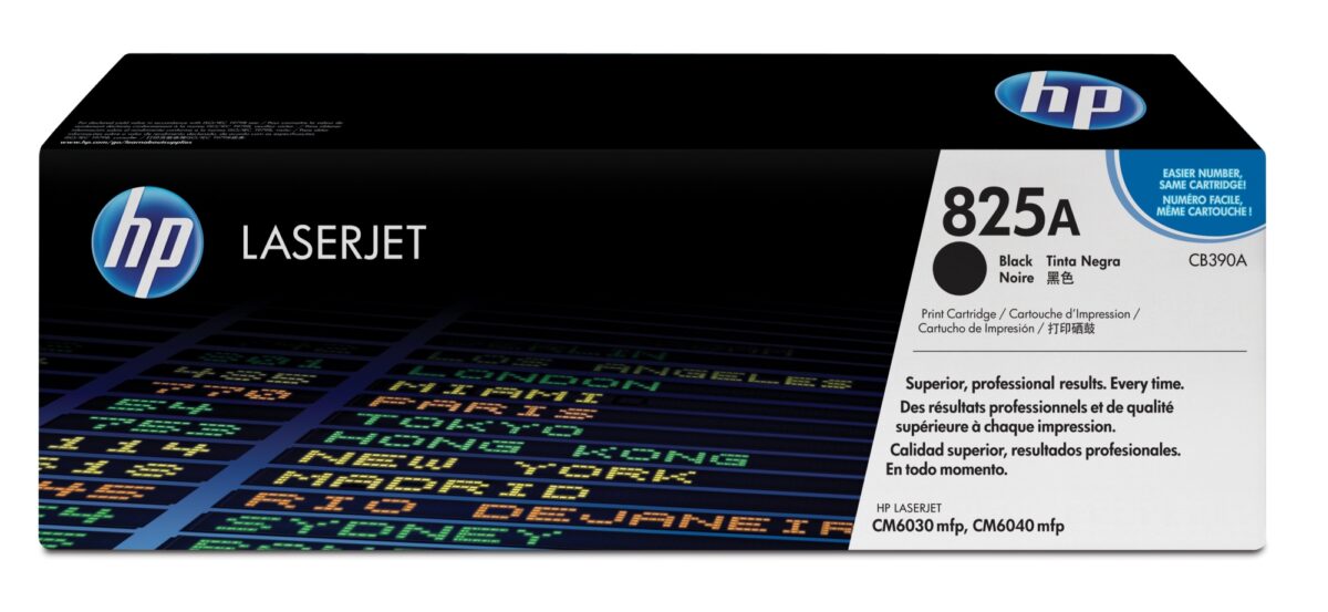 Tóner original hp cb390a negro 825a 19.500 páginas