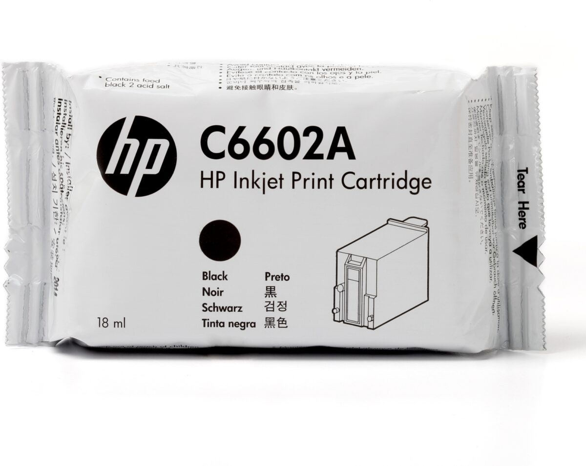 Tinta original hp c6602a negro 18ml