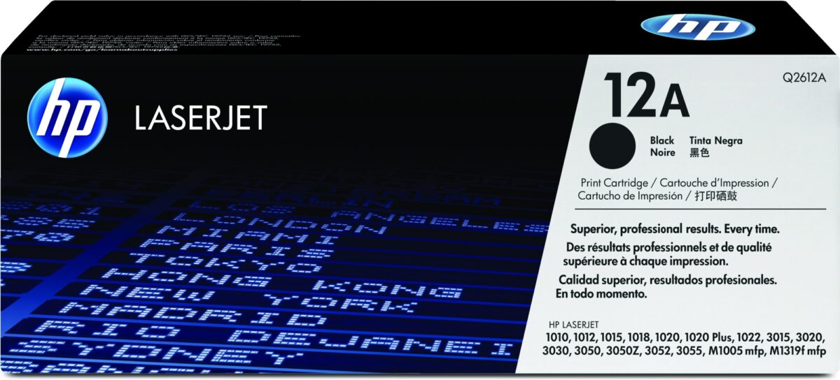 Tóner original hp q2612a 12a negro 2.000 páginas
