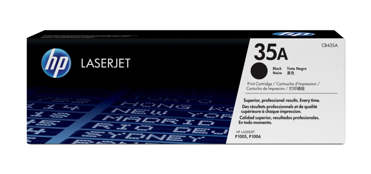 Tóner original hp cb435a negro 35a 1.500 páginas