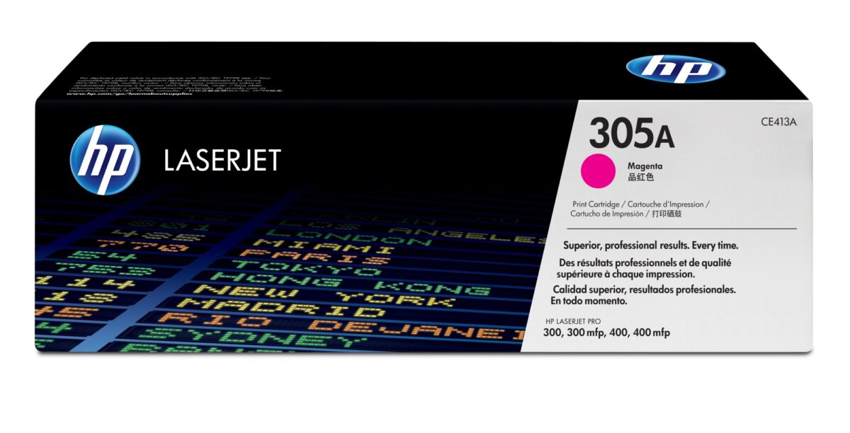 Tóner original hp ce413a magenta 305a 2.600 páginas