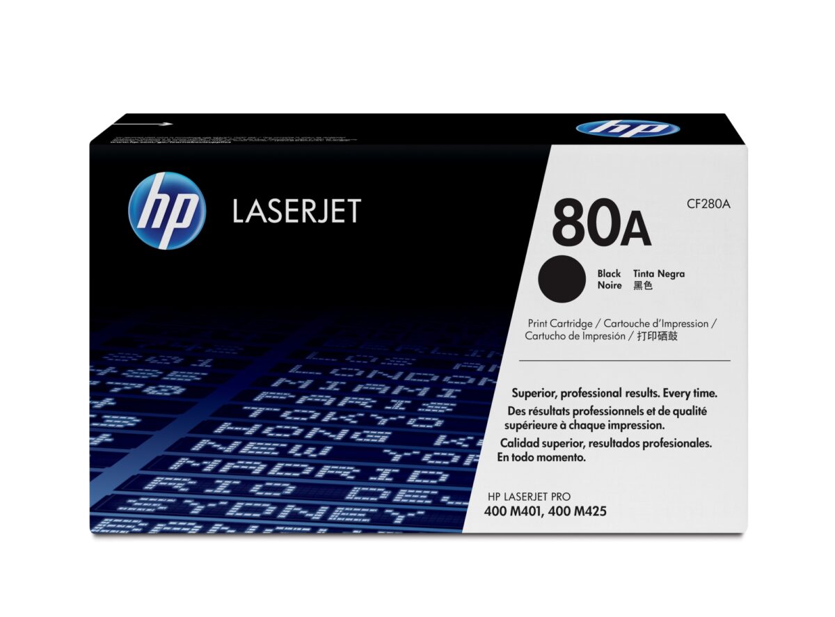 Tóner original hp cf280a negro 80a 2.560 páginas