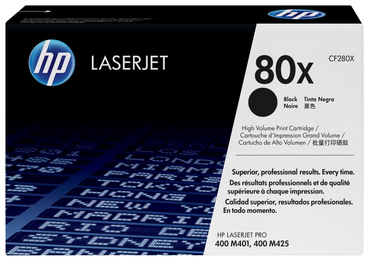 Tóner original hp cf280x negro 80x 6.900 páginas