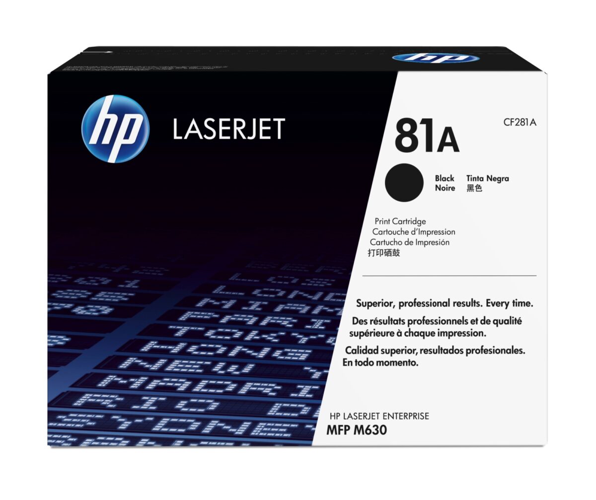 Tóner original hp cf281a negro 81a 10.500 páginas