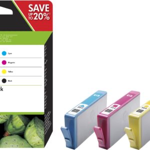 Pack 4 colores tintas originales hp n364 negro,cian,magenta y amarillo n9j73ae
