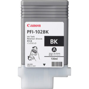 Tinta original canon pfi-102bk negro 130ml