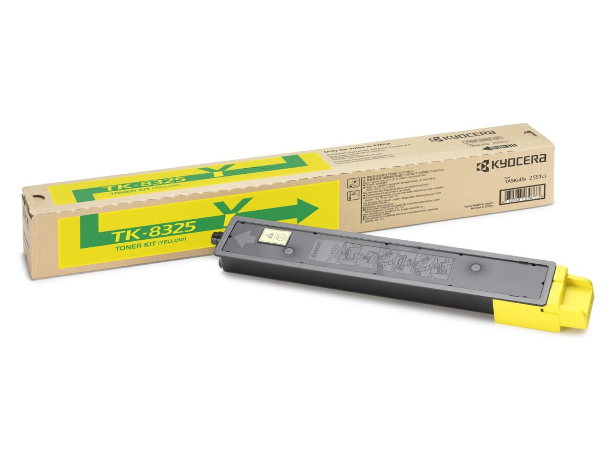Tóner original kyocera tk-8325y amarillo 12.000 páginas