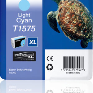 Tinta original epson t1575 cian claro c13t15754010 25.9ml