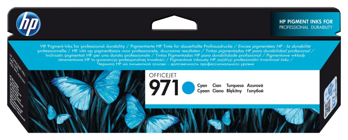 Tinta original hp n971 cian cn622ae 24.5ml