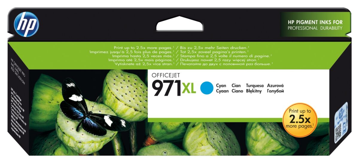 Tinta original hp n971xl magenta cn626ae 86.5ml