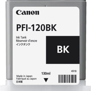 Tinta original canon pfi-120bk negro 130ml