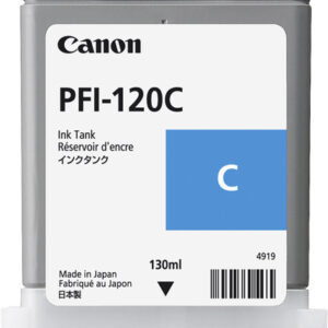 Tinta original canon pfi-120c cian 130ml