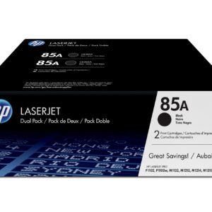 Pack 2 unidades tóner originales hp ce285ad negro 85a 3.200 páginas