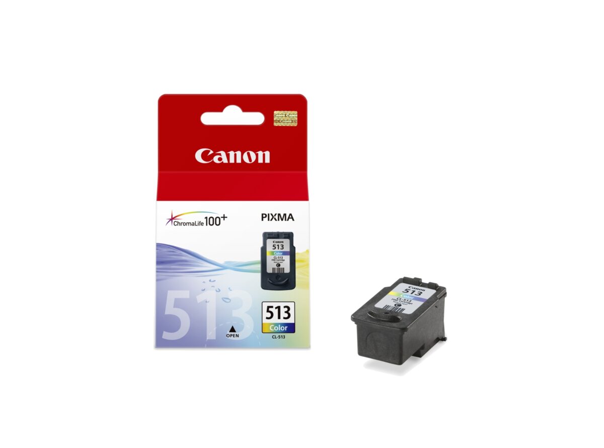 Tinta original canon cl513 tricolor 9ml + alarma