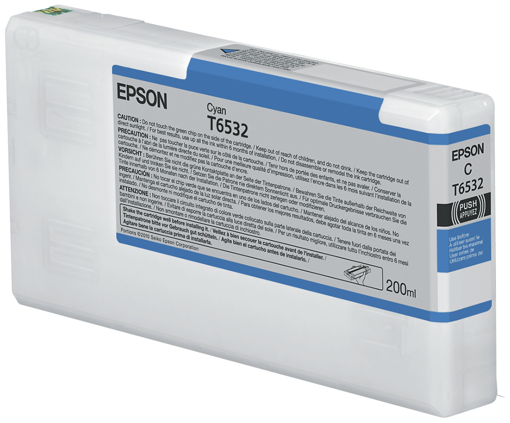 Tinta original epson t6532 cian c13t653200 200ml