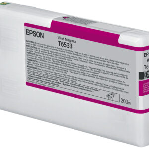 Tinta original epson t6533 magenta claro c13t653300 200ml
