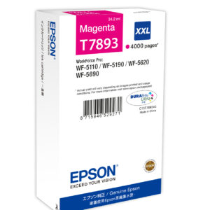 Tinta original epson t7893 xxl magenta c13t789340 34.2ml