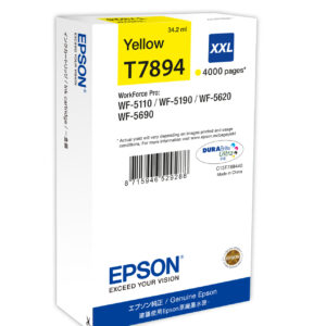 Tinta original epson t7894 xxl amarillo c13t789440 34.2ml