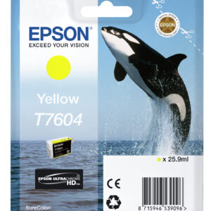 Tinta original epson t7604 amarillo c13t76044010 25.9ml
