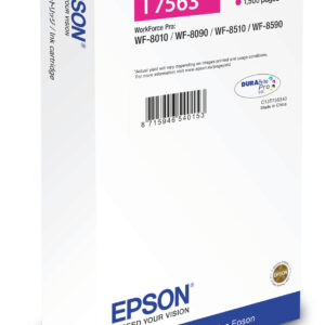 Tinta original epson t7563 magenta l c13t756340 14ml